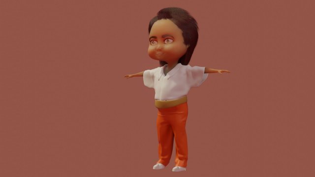 kaloghlan character rigged and animated with autorig pro 3D Model .c4d .max .obj .3ds .fbx .stl .blend 