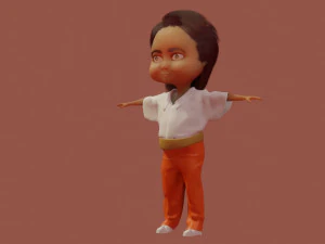 kaloghlan character rigged and animated with autorig pro 3D Model