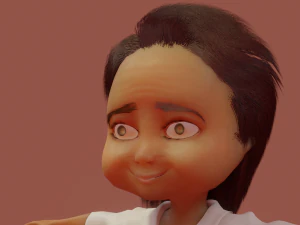 kaloghlan character rigged and animated with autorig pro 3D Model