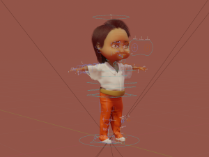 kaloghlan character rigged and animated with autorig pro 3D Model