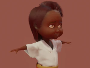 kaloghlan character rigged and animated with autorig pro 3D Model