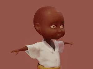 kaloghlan character rigged and animated with autorig pro 3D Model