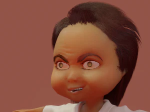 kaloghlan character rigged and animated with autorig pro 3D Model