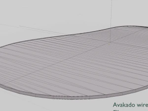 Avacado type carpet - rug 3D 3D Model