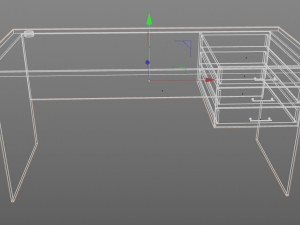 office table 3D 模型