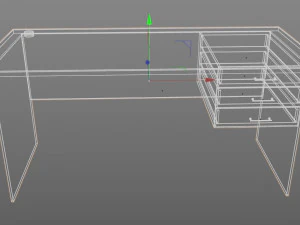 office table 3D Model