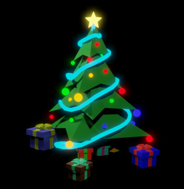 christmas tree 3D Модель .c4d .max .obj .3ds .fbx .stl .blend 