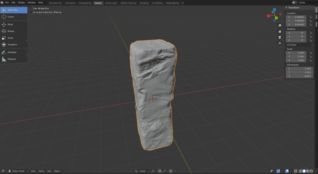 high poly detailed pillar 3D Модель .c4d .max .obj .3ds .fbx .stl .blend 