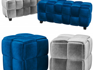 Armenliving Joy Ottoman 3D Model