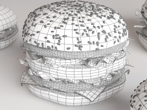 burgers collection 3D Model