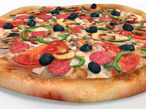 pizza 3Dモデル