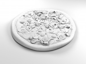 pizza 3Dモデル