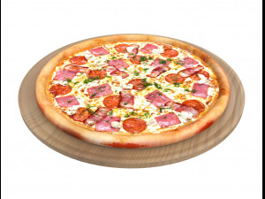 5 pizzas 3D Модель