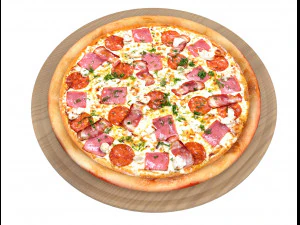 5 pizzas 3D Model