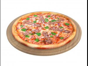 5 pizzas 3D Model