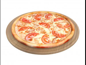 5 pizzas 3D Model