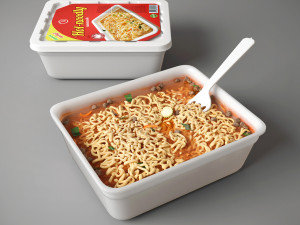 instant noodle 3Dモデル