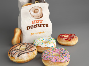 donuts collection 3D Model