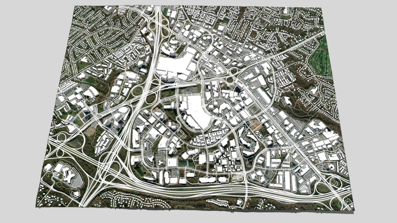 Cityscape Tysons Virginia United States 3D मॉडल .c4d .max .obj .3ds .fbx .stl .blend 