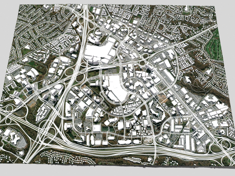 Cityscape Tysons Virginia United States Model 3D