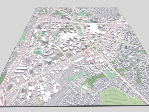 Paisagem urbana Tysons Virg&iacute;nia Estados Unidos Modelo 3D