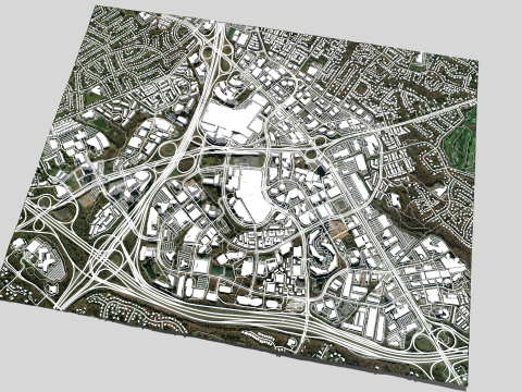 Cityscape Tysons Virginia United States 3D मॉडल