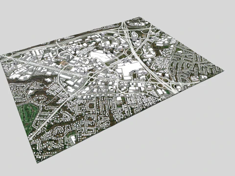 Paisagem urbana Tysons Virg&iacute;nia Estados Unidos Modelo 3D