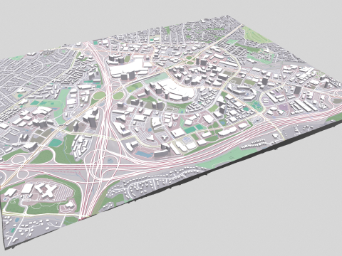 Cityscape Tysons Virginia United States 3D मॉडल