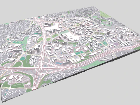 Paisagem urbana Tysons Virg&iacute;nia Estados Unidos Modelo 3D