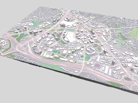 Cityscape Tysons Virginia United States 3D मॉडल