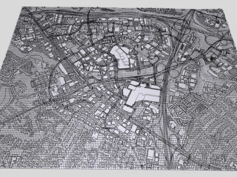 Paisagem urbana Tysons Virg&iacute;nia Estados Unidos Modelo 3D