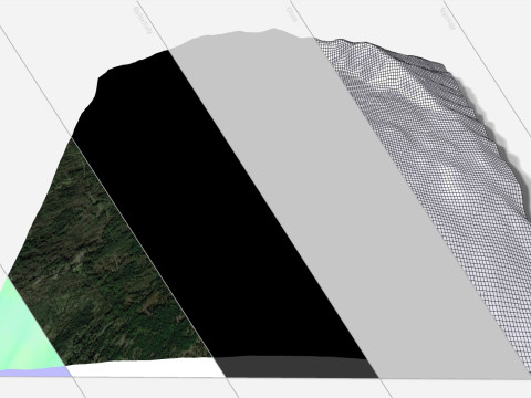 Mountain landscape Voclano Vesuvius Naples 3D Модель