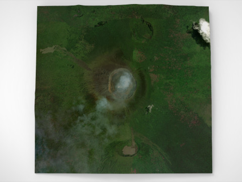 Voclano Nyiragongo Virunga Mountains of Africa 3D 모델