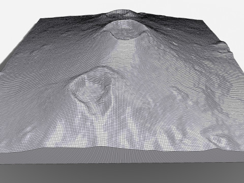 Voclano Nyiragongo Virunga Mountains of Africa 3D 모델