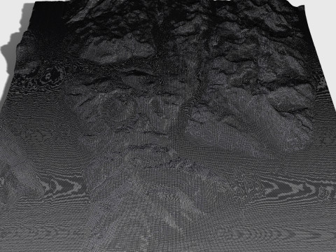Mountain landscape Volcano Chaiten Chile 3D Модель