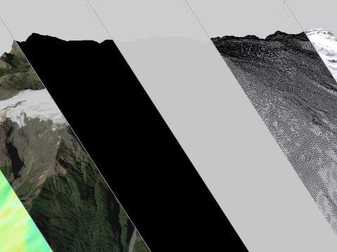 Mountain landscape Volcano Michinmahuida Chile 3D Model