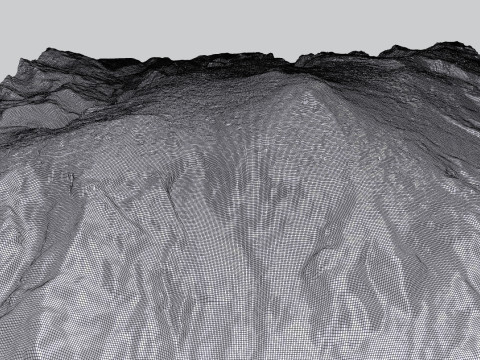 Mountain landscape Volcano Michinmahuida Chile 3Dモデル