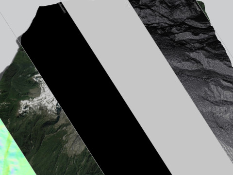 Mountain landscape Volcano Michinmahuida Chile 3Dモデル