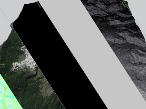 Mountain landscape Volcano Michinmahuida Chile 3D Model