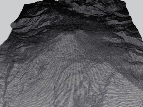Mountain landscape Volcano Michinmahuida Chile 3Dモデル