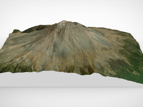 Mountain landscape Volcano Popocatepetl Mexico 3Dモデル