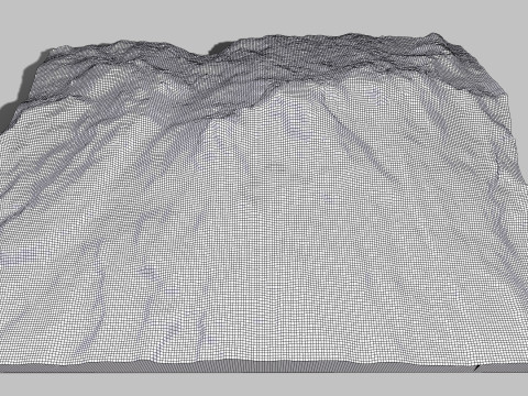 Mountain landscape Volcano Iztaccihuatl Mexico Modelo 3D
