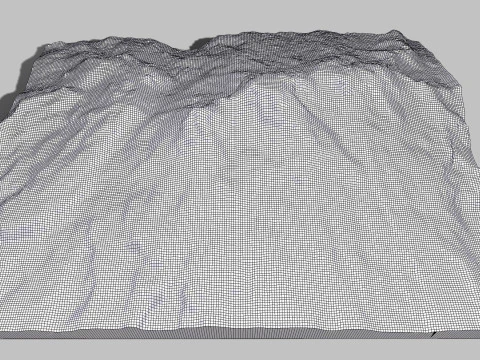 Mountain landscape Volcano Iztaccihuatl Mexico 3D Model