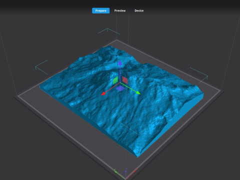 Mountain landscape Volcano Iztaccihuatl Mexico Modelo 3D