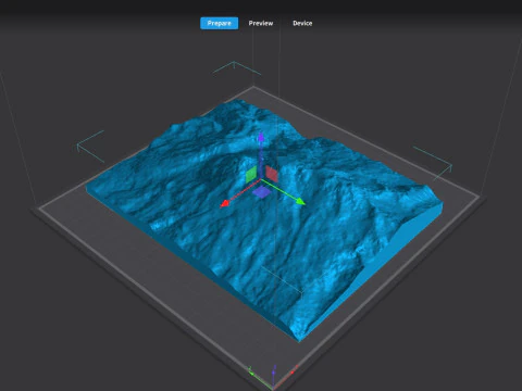 Mountain landscape Volcano Iztaccihuatl Mexico 3D Model