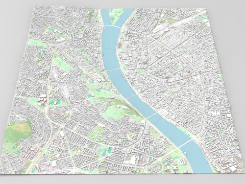 Cityscape Budapest Hungary Modelo 3D
