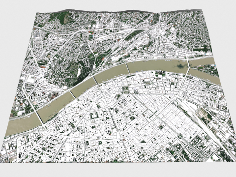 Cityscape Budapest Hungary Modèle 3D