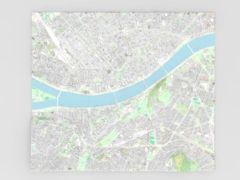 Cityscape Budapest Hungary 3D Model