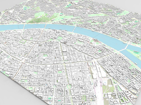 Cityscape Budapest Hungary Modèle 3D