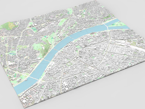 Cityscape Budapest Hungary Modèle 3D